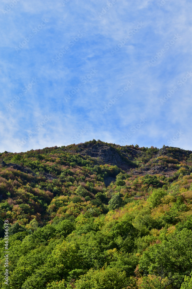 Naklejka premium landscape with sky and clouds