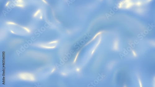 Smooth silk folds 3D render...