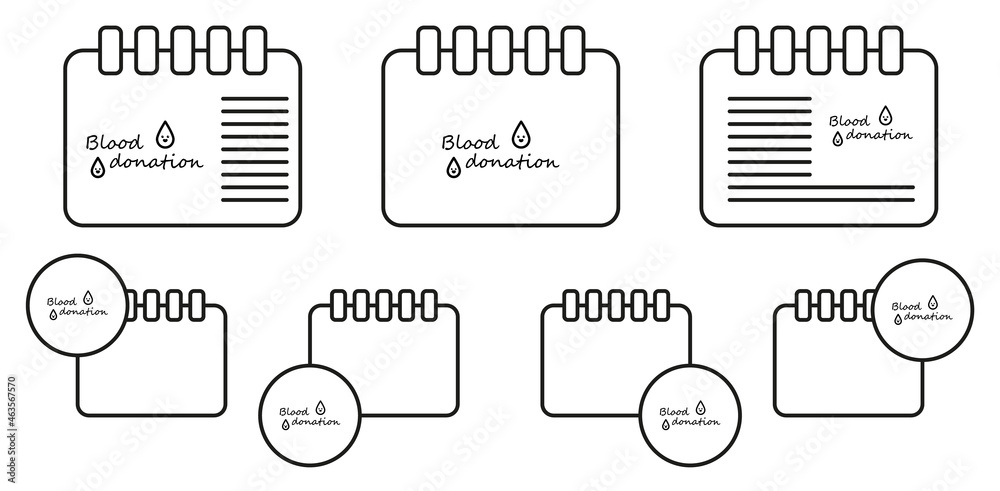 Blood donation vector icon in calender set illustration for ui and ux, website or mobile application Blood donation vector icon in calender set illustration for ui and ux, website or mobile application