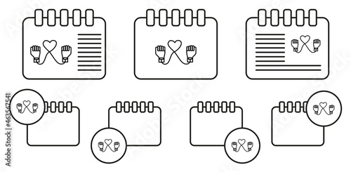 Blood transfusion vector icon in calender set illustration for ui and ux, website or mobile application