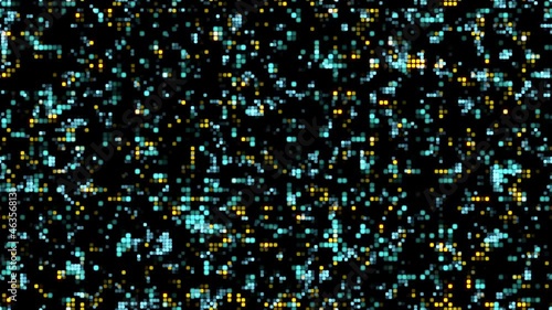 4 K Neon Digital Dots Background