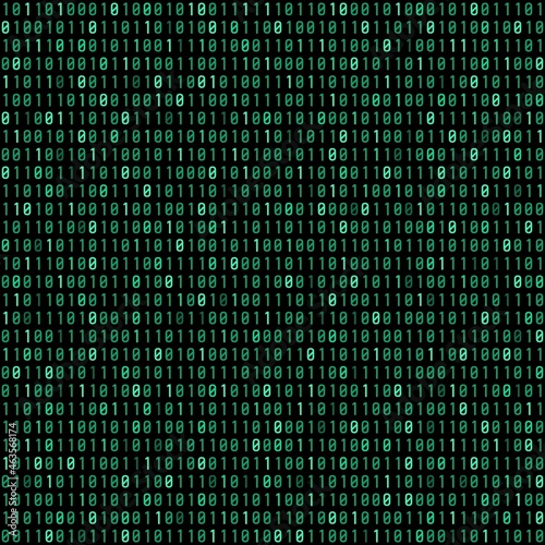 Binary code green background