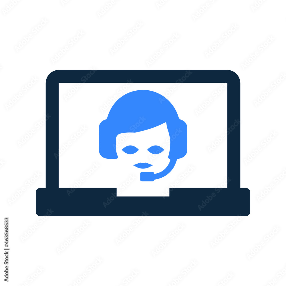 Consultant, online, care icon. Simple editable vector design isolated on a white background. Consultant, online, care icon. Simple editable vector design isolated on a white background.