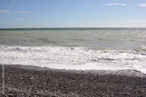 waves on the beach
