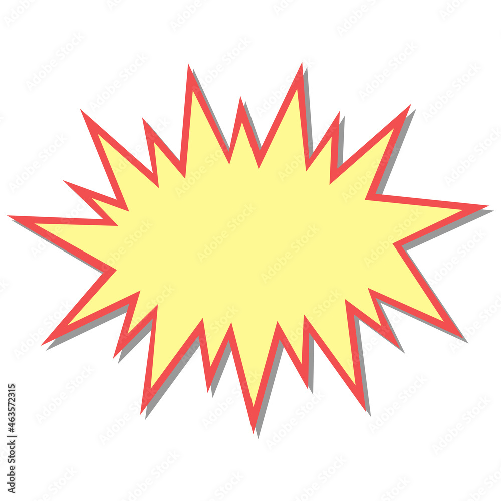 Flash starburst stars in cartoon style, speech bubble icon stock illustration Flash starburst stars in cartoon style, speech bubble icon stock illustration