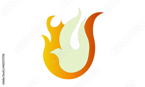 Pentecost Sunday design for print or use as poster, card, flyer or T Shirt
