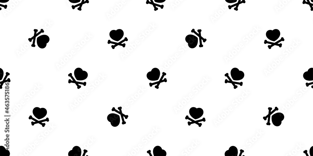 heart seamless pattern valentine skull crossbones vector doodle cartoon tile background repeat wallpaper gift wrapping paper illustration scarf isolated design heart seamless pattern valentine skull crossbones vector doodle cartoon tile background repeat wallpaper gift wrapping paper illustration scarf isolated design