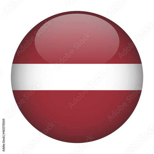 Latvia 3D Rounded Country Flag button Icon Free Download Latvia 3D Rounded Country Flag button Icon - GFXLoad
