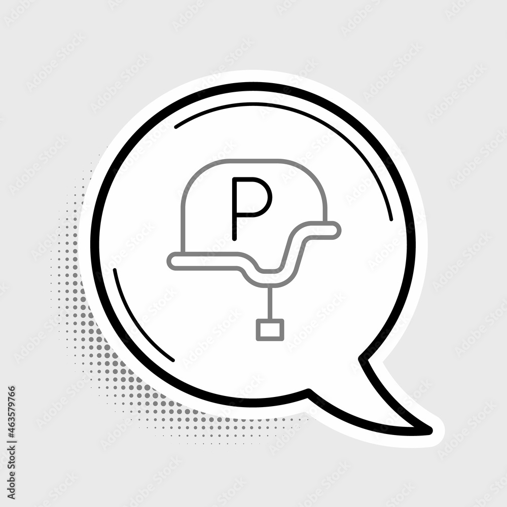 Line War journalist correspondent icon isolated on grey background. Live news. Colorful outline concept. Vector Line War journalist correspondent icon isolated on grey background. Live news. Colorful outline concept. Vector