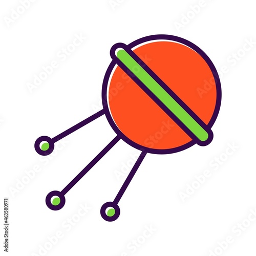 Sputnik Filled Vector Icon Design