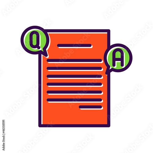 Frequently Filled Vector Icon Design