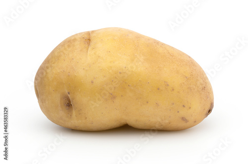  potato isolated on white background, with a clipping path, single.