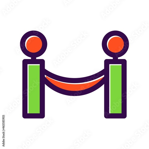 Barrier Filled Vector Icon Design