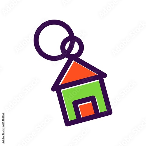 Keychain Filled Vector Icon Design