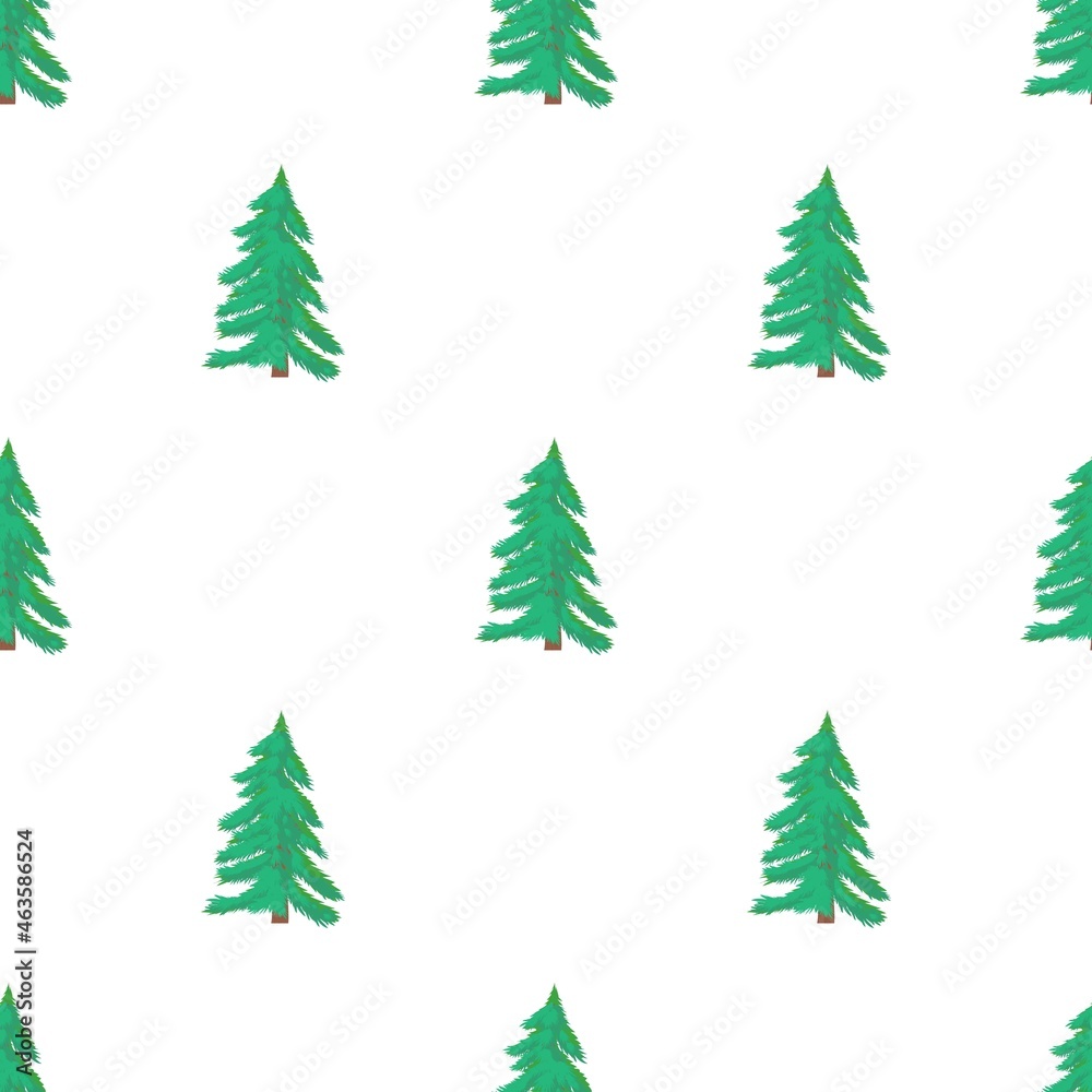 Fir tree pattern seamless background texture repeat wallpaper geometric vector