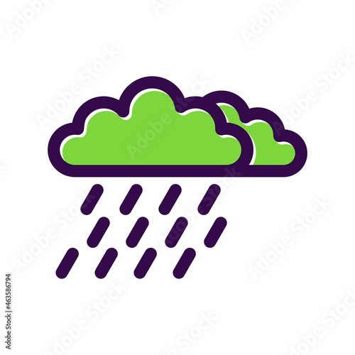 Rain Filled Vector Icon Design
