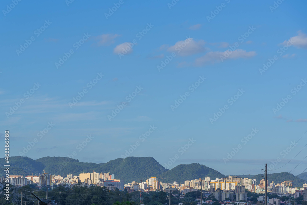 Panoramica of the city of Santa Maria, RS, Brazil.