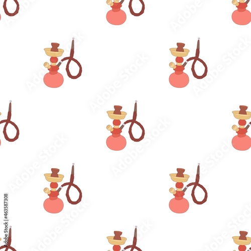 Hookah pattern seamless background texture repeat wallpaper geometric vector