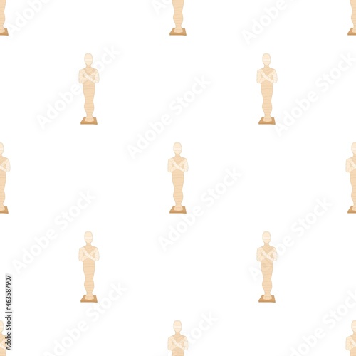 Egyptian mummy pattern seamless background texture repeat wallpaper geometric vector