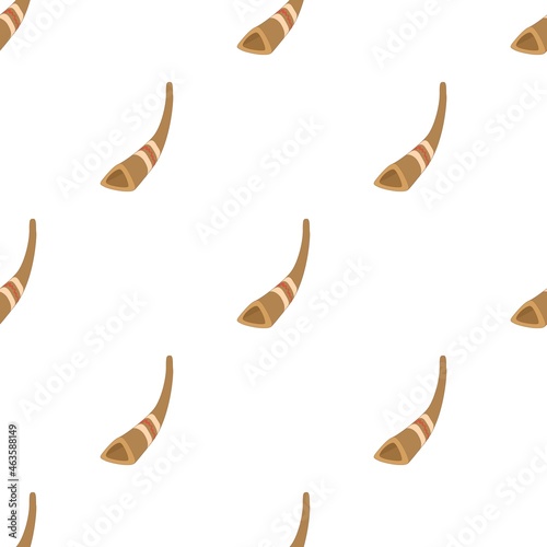 Hunting horns pattern seamless background texture repeat wallpaper geometric vector