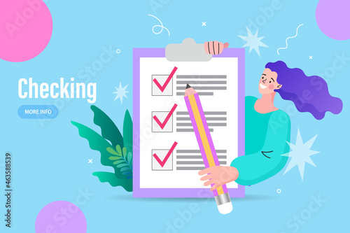 checking to do list for work.