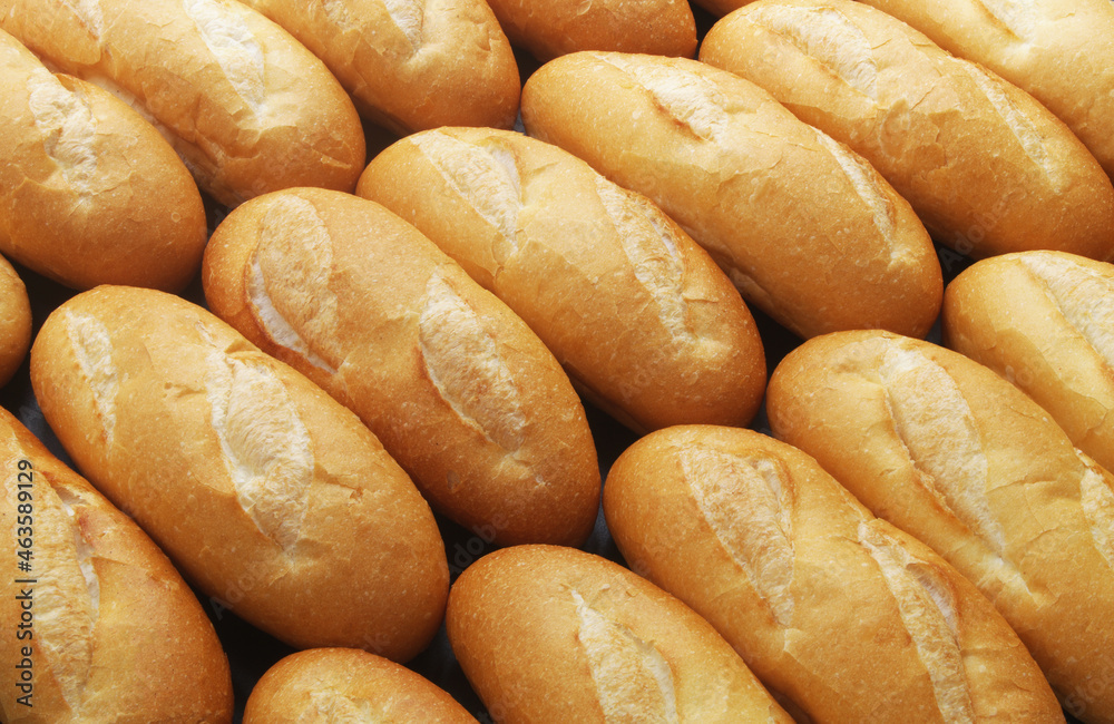Fresh wheat bread buns 