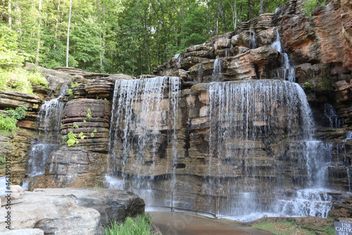 View of the gorgeous waterfall near Branson, Missouri. photo