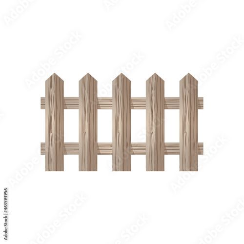 Wooden fence icon. Vector illustration