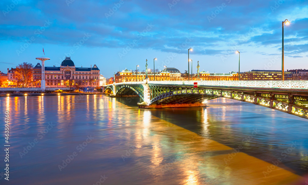 Historic University Bridge - Lyon, France Historic University Bridge - Lyon, France