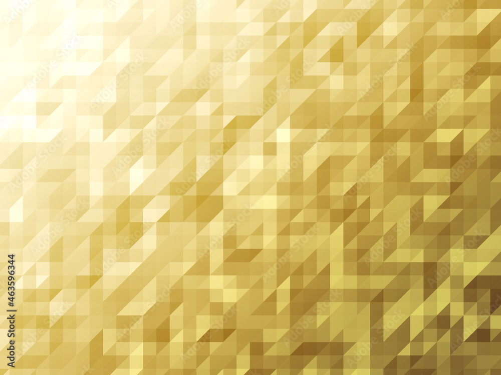 背景 背景素材 ポリゴン 壁紙 イラスト 幾何学 角柱 クリスマス 冬 光 柄 模様 金色 黄色 Stock Illustration Adobe Stock