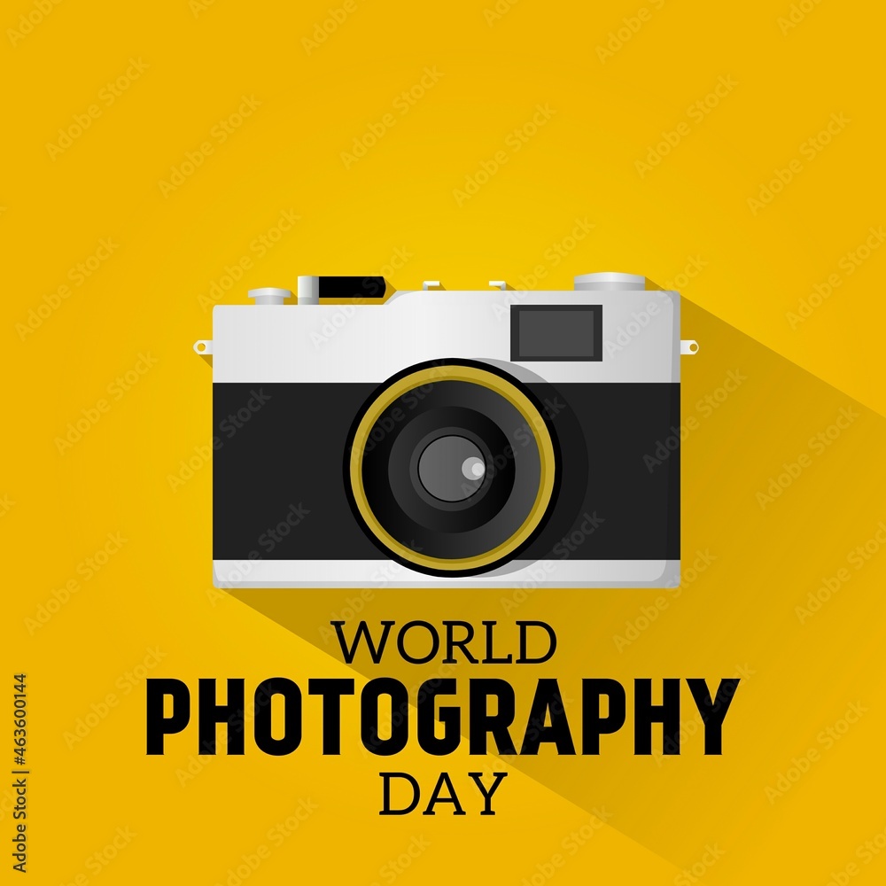 World photography day. Vector illustration. Suitable for Poster, Banners, campaign and greeting card. World photography day. Vector illustration. Suitable for Poster, Banners, campaign and greeting card.