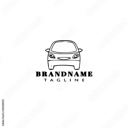 car logo icon design template black isolated vector illustration