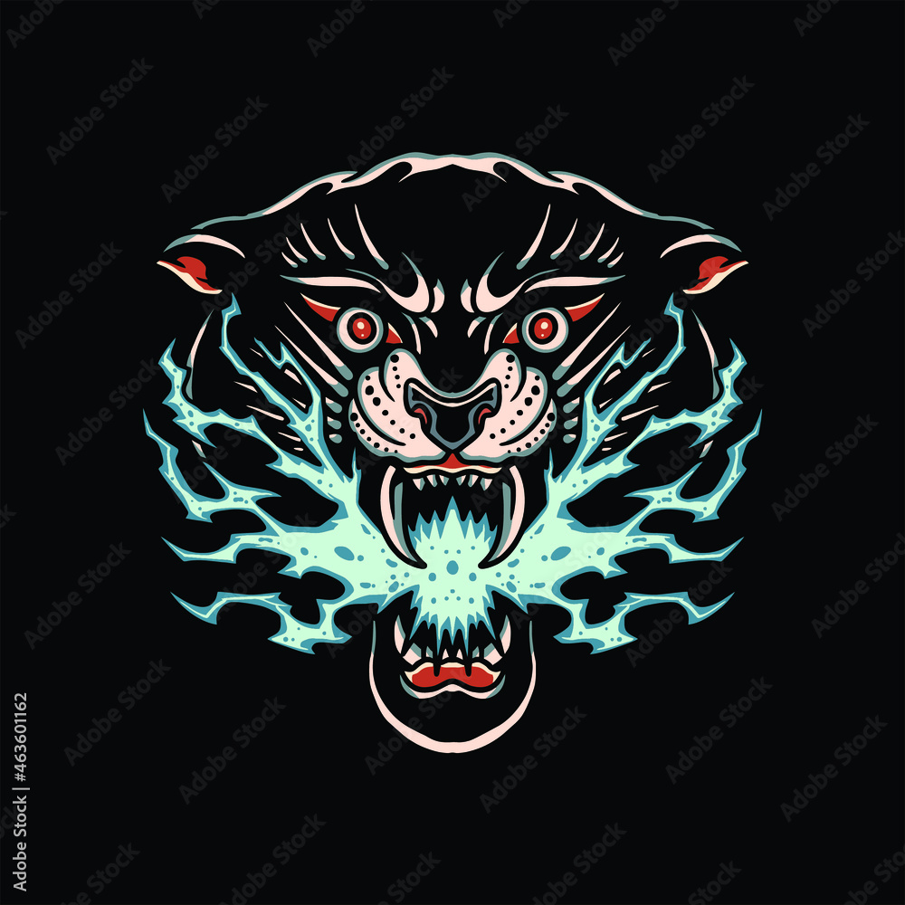 panther tattoo vector design panther tattoo vector design