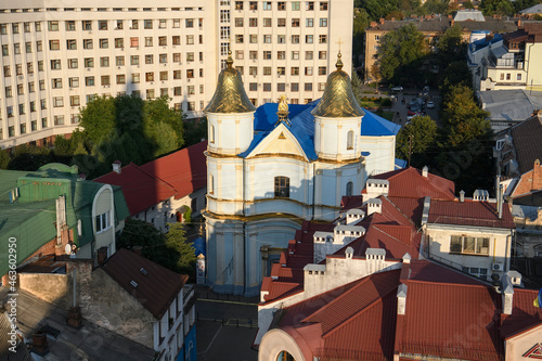 Cathedral of the Intercession of the Blessed Virgin or Armenian Church in historic center of Ivano-Frankivsk, Ukraine photo