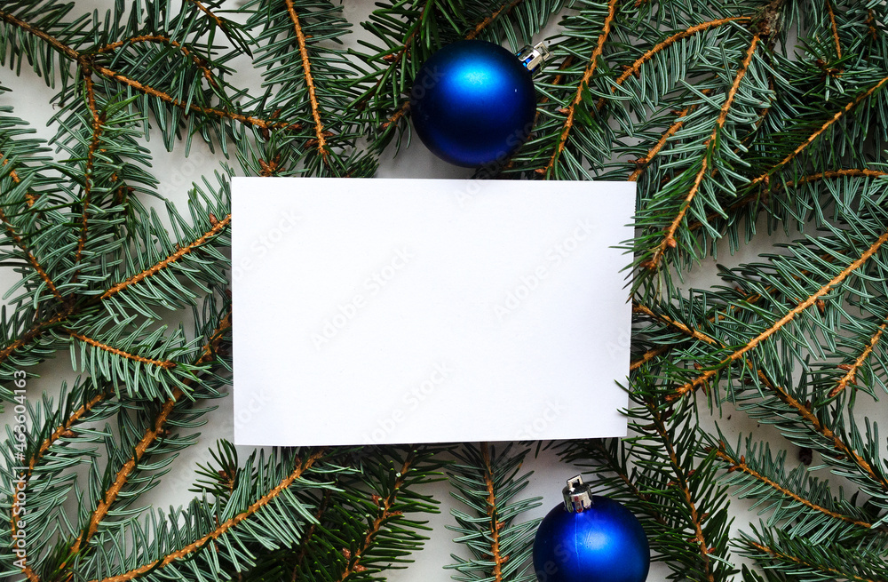 Christmas card with decoration. Christmas card with decoration.