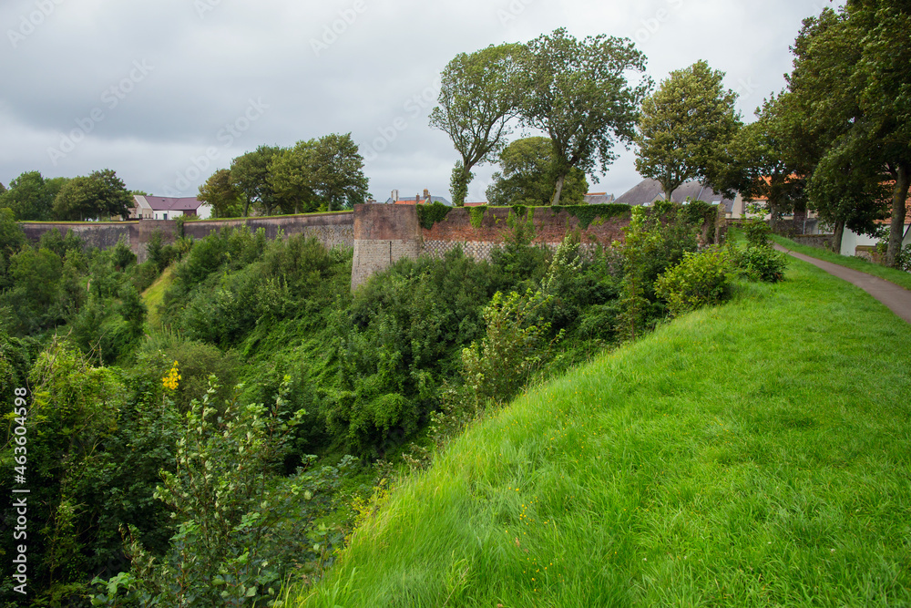 Defensive walls around the town of Montreuil sur Mer, France Defensive walls around the town of Montreuil sur Mer, France