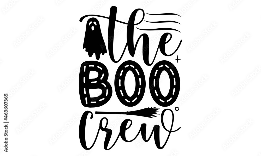 The boo crew SVG, Halloween Bleach Stencil svg, Halloween Sleeve