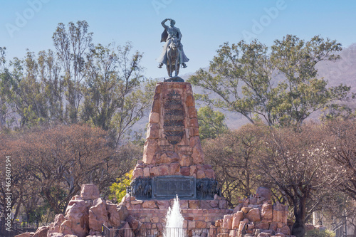 Statue of General Martin Miguel de Guemes in Salta, Argentina photo