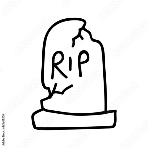 grave icon with halloween line vector icons on white background. Business icon. Autumn pumpkin. Outline cartoon. Happy halloween. Vector logo.