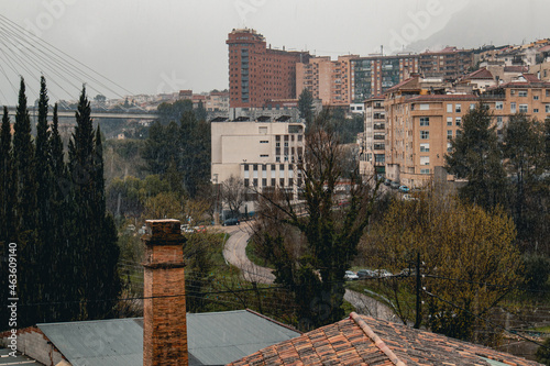 Rainy afternoon overlooking the city in Alcoy. photo