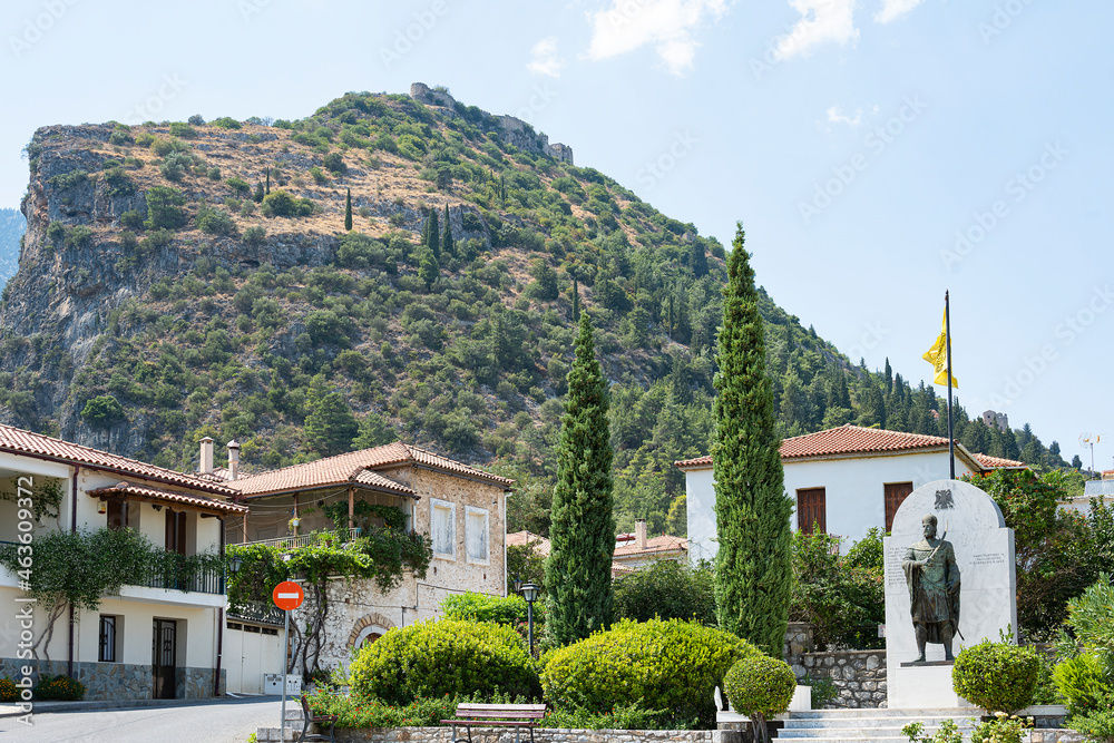 Dorf Mystras bei Sparta, Peloponnes, Griechenland