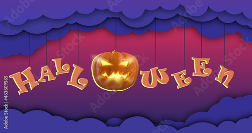 Halloween decorations. Hall...