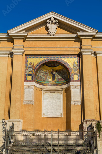 Triclinium Leoninum,  a unique remnant of an ancient triclinium built by papa Leone III, Italy, Rome photo