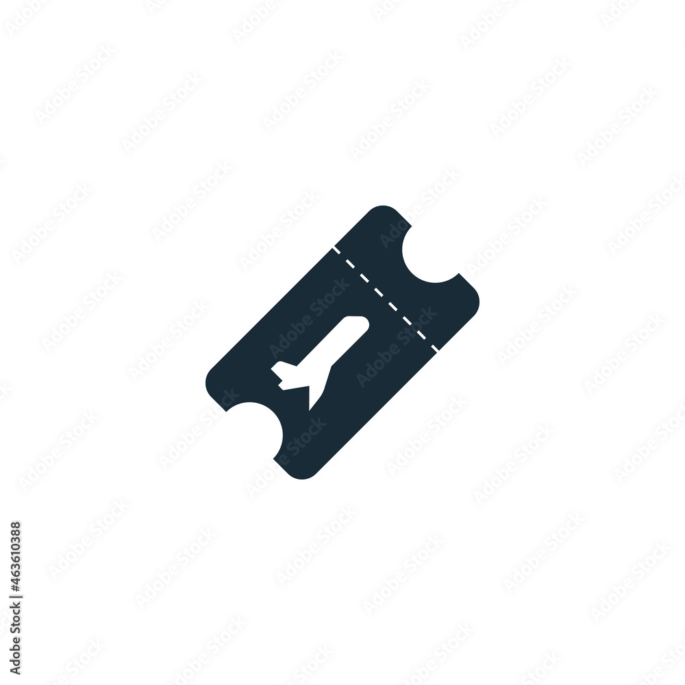 Airplane Ticket Icon Design Template Elements Airplane Ticket Icon Design Template Elements