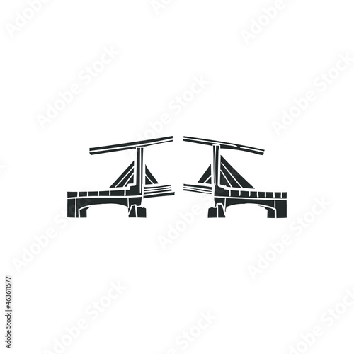 Photography Holland Bridge Icon Silhouette Illustration