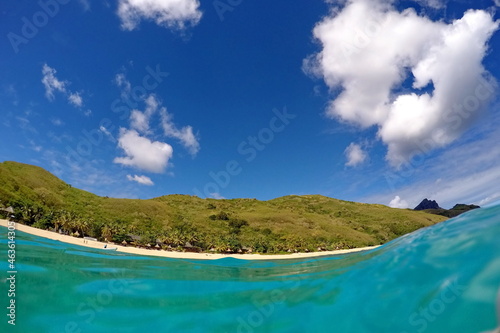 Beach on an island in Fiji photo