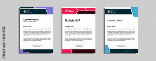 modern corporate letterhead template design