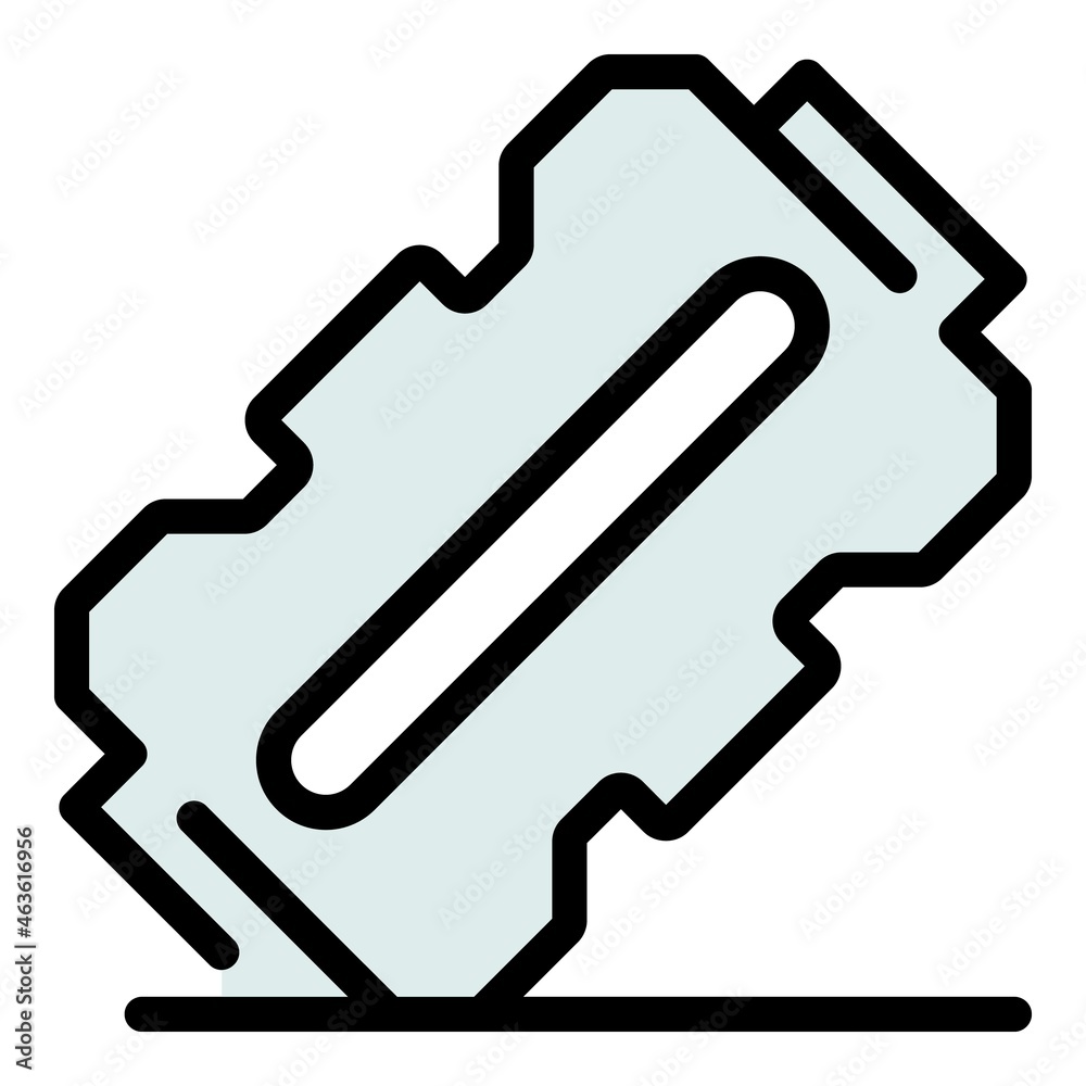 Depression blade icon. Outline depression blade vector icon color flat isolated Depression blade icon. Outline depression blade vector icon color flat isolated