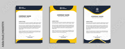 modern corporate letterhead template design