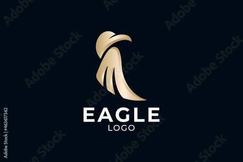 eagle logo design, falcon logo, letter m logo design, hawk logo photo